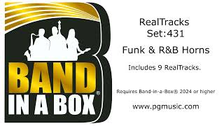 BandinaBox® 2024  RealTracks Set 431 Funk amp RampB Horns [upl. by Dryfoos333]