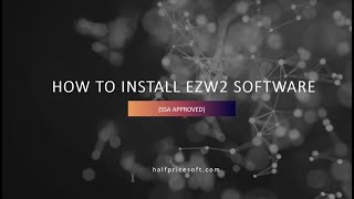 How to Install ezW2 Software [upl. by Etteinotna]