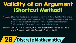 Checking The Validity of An Argument Shortcut Method [upl. by Uhsoj]