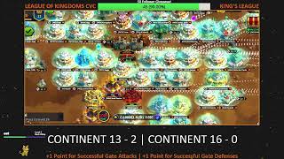 C13 vs C16  C24 vs C9  League of Kingdoms CvC Gameplay [upl. by Tess350]