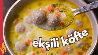 İftara Özel Çorba Tarifi 😋 Ekşili Köfte Çorbası [upl. by Platas94]