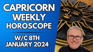 Capricorn Horoscope Weekly Astrology from 8th January 2024 [upl. by Sedicla]