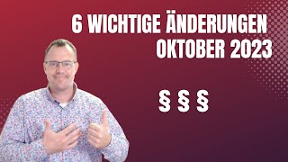 Rentner aufgepasst 6 wichtige Änderungen im Monat Oktober 2023 [upl. by Tore]