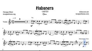 Habanera Carmen Opera by Georges Bizet Sheet Music for Violin and Violinists [upl. by Trub]