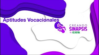 Orientación vocacional Aptitudes Vocacionales [upl. by Seltzer]