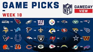 NFL Week 18 Game Picks [upl. by Neo]