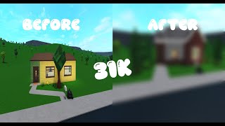 renovating the starter house bloxburg  SpeedBuild [upl. by Allesig865]