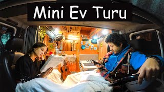 KARAVAN TURU Tuvalet Mutfak Yatak Duş Karavanda Elektrik Gemiler koyu Vanlife 3 [upl. by Alma]