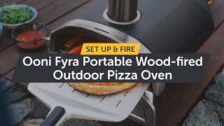 Ooni Fyra  Portable Woodfired Outdoor Pizza Oven How to Setup amp Light it [upl. by Kinchen]