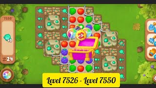 Gardenscapes  Level 7526  Level 7550   All Puzzles  Gameplay PART  352 [upl. by Colb]