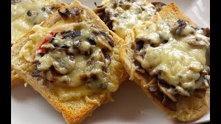 Champignon Toast schnell und lecker [upl. by Ku]