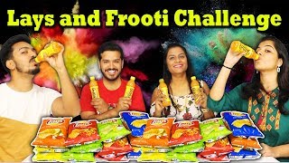 14 Lays and 6 Frooti Challenge  LAYS AND FROOTI EATING COMPETITION  FOOD CHALLENGE INDIA [upl. by Notirb609]