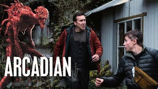 Arcadian 2024 Movie  Nicolas Cage Jaeden Martell Maxwell Jenkins  Review and Facts [upl. by Oirotciv]