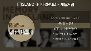 FTISLAND FT아일랜드  새들처럼 가사Lyrics [upl. by Orford]