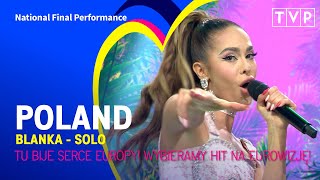 Blanka  Solo  Poland 🇵🇱  National Final Performance  Eurovision 2023 [upl. by Bose]