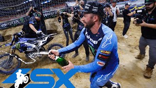 Supercross Round 12 450SX Highlights  St Louis MO The Dome At Americas Center  Mar 30 2024 [upl. by Ytirahc259]