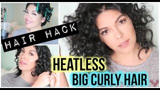 HAIR HACK HEATLESS CURLS USING STRAWS  NO DAMAGE  SCCASTANEDA [upl. by Noorah]