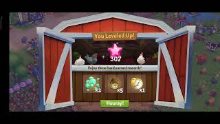 Farmville 2 country escapes307 leveled up✅🔥farmville gaming levelup [upl. by Linad]