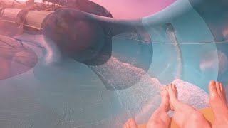 Medusas Lair Water Slide at Aquaventure Atlantis Water Park in Dubai [upl. by Ezar]