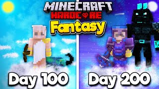 I Survived 200 Days in a FANTASY WORLD in Hardcore Minecraft Heres What Happened [upl. by Vite]