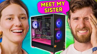 This Is So Embarrassing  Building a PC with My Sister [upl. by Ynohtna]