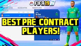 FIFA 19 BEST PRECONTRACT PLAYERS FREE PLAYERS [upl. by Ludwog]