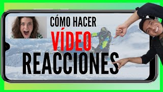 Cómo hacer VÍDEO REACCIÓN con el CELULAR  Grabar pantalla y cámara frontal Poner vídeo sobre otro [upl. by Frentz92]