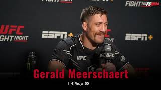 Gerald Meerschaert full UFC Vegas 88 postfight interview [upl. by Mozart589]