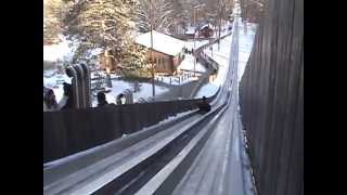 Frozen Toboggan  Tour Pokagon State Park  CLP Marketing Angola Indiana [upl. by Valli]