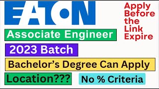 Eaton is hiring 2023 batch  Mechanical Engineer  Salary  Skills eaton itjobs2023 [upl. by Aicineohp216]