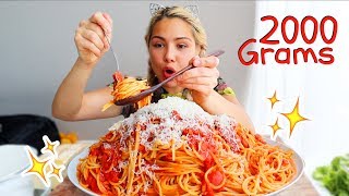 Spaghetti 스파게티 Mukbang 먹방 [upl. by Dnumyar352]