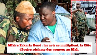 Affaire Zakaria Koné  les avis se multiplient la Côte dIvoire réclame des preuves au Mali [upl. by Seften420]