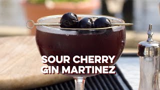 Sour Cherry Gin Martinez  How to Drink [upl. by Attenev]