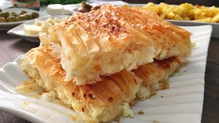 BAKLAVA YUFKASINDAN 5 DAKİKADA HAZIRLAYABİLECEĞİNİZ SU BÖREĞİ TADINDA PEYNİRLİ BÖREK [upl. by Lleryt]