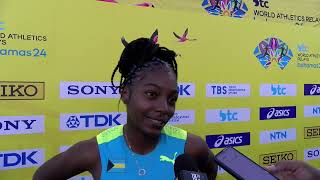 BTC World Relays Bahamas 2024  Bahamas 4x400 Mix Relay Team Interviews [upl. by Assenay]