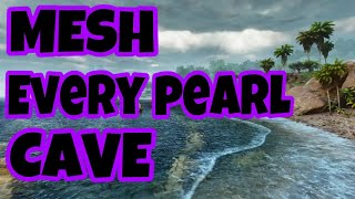 HOW TO MESH EVERY PEARL CAVE ON ARK ASCENDED Ark Survival Ascended [upl. by Lerual431]