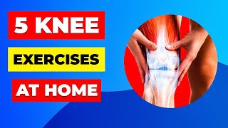 Say Goodbye to Knee Pain Top 5 Knee Strengthening Exercises You Can Try At Home🏋️‍♂️ [upl. by Jacobina26]