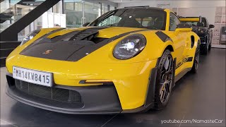 Porsche 911 GT3 RS Weissach package 2023 ₹35 crore  Reallife review [upl. by Doownelg222]