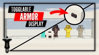 Armor Stand Display  Simple Redstone contraption [upl. by Spalla20]