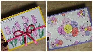 Proste kartki na Dzień Mamy DIY  Eas Mothers Day cards tutorial [upl. by Herby842]