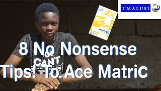 Matric Study Tips  No NONSENSE Guide To Passing Matric With Distinctions [upl. by Serra351]