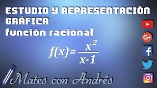 Estudio completo y representación gráfica de una función racional 03 BACHILLERATO MATEMÁTICAS [upl. by Otilopih]