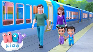 Le train  Chanson Éducative pour Enfants   HeyKids en Français 🚂Tchoutchou  🚂 [upl. by Erlin539]