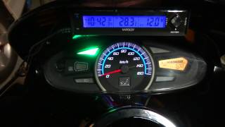 PCX125に時計気温計電圧計をつけてみた [upl. by Ellerrehc]