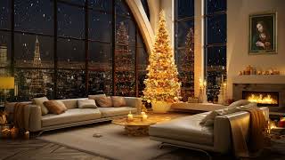 Cozy Bedroom in Christmas Day 🎄 Calm Piano Jazz Music amp Christmas Jazz 2024 to Stress Relief Sleep [upl. by Ahsaet]