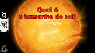 Quão grande é o Sol  Minuto da Física [upl. by Nolly]