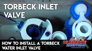 How to install a toilet water inlet valve  Torbeck valve  Ultimate Handyman DIY tips [upl. by Eelah]