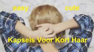 Beste Kapsels Voor Kort Haar  de laatste 2017 [upl. by Assirk]