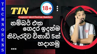 හරිම පහසුවෙන් TIN Number එකක් හදා ගමු Taxpayer Identification Number  Sinhala  ටින් නම්බර් [upl. by Herb635]