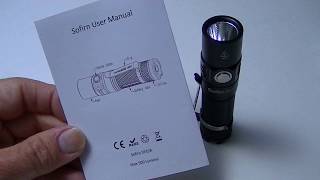 Sofirn SP10A 500 lumen EDC flashlight review [upl. by Nivra268]